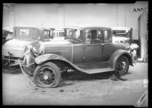 Ford coupe - Iris Ashton, owner and assured vs Mr. Bryan Packard, Southern California, 1934