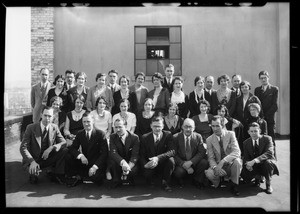 Group of sales examination winners, The Broadway department store, Los Angeles, CA, 1931