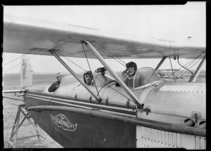 Midge Miller at Western Airport, Southern California, 1927