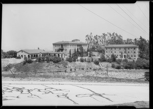 Exterior of Monte Sano Hospital, Los Angeles, CA, 1933