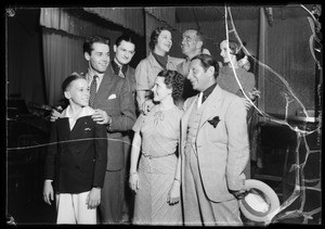 Henry Fonda, Fanny Brice, Jolson, etc., Southern California, 1935