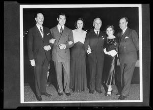 Groups of movie folk, Southern California, 1932