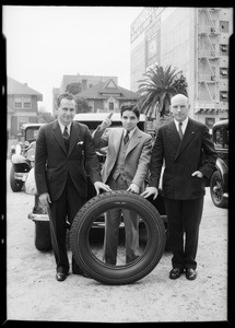 Judges pronouncing sentence on tire, Southern California, 1931