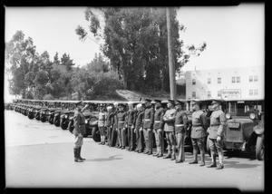 Taxi mobilization, Yellow Cab, Southern California, 1925