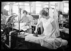 Hand ironing, Home Service Corporation, Southern California, 1931