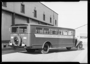 Alhambra school bus, Southern California, 1932