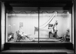 Fashion window display, Southern California, 1925