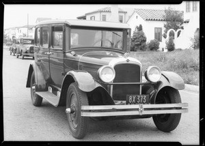Nash sedan, Dr. Homer L. Walker, Southern California, 1933