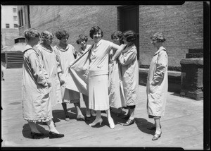 Smock on employees (women), Pacific Southwest Bank, Southern California, 1925