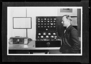 Tube testing machine, Atwater Kent Radio, Southern California, 1930