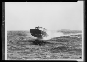 Copy of water sled, Southern California, 1928