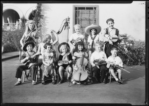 Children's orchestra, The May Company, Southern California, 1931