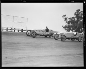 Racing cars at Ascot, Southern California, 1931