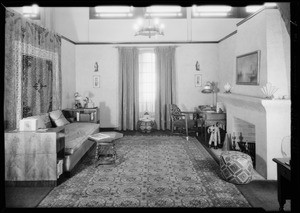 Model bungalow interiors, Southern California, 1929