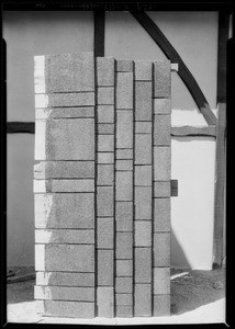 Shingle sample board, Southern California, 1929