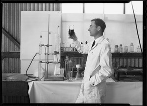 Laboratory shot, Andrew Brown Chemical Co., Southern California, 1930