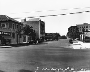 Looking north from the corner of Westmoreland Avenue and Sixth Street