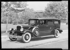 New cars, Pierce Bros., Southern California, 1931