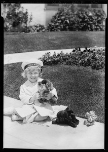 Mr. Block's daughter Jacqueline, publicity at Leimert Park, Los Angeles, CA, 1929