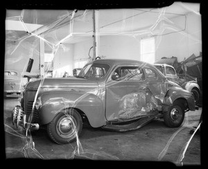 1940 Plymouth sedan, 904 South Hope Street, Los Angeles, CA, 1940