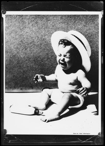 Baby crying, Southern California, 1931