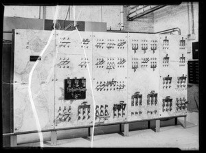 Old switchboard at Manual Arts, Southern California, 1935