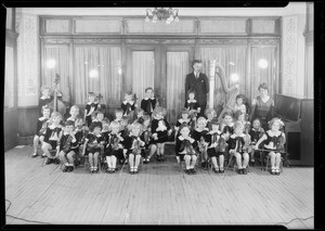 Children's band, Southern California, 1931