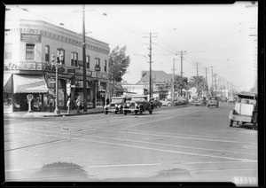 Intersection, West 23rd Street & South Vermont Avenue, Los Angeles, CA, 1929