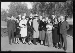 Will James & groups, Southern California, 1931