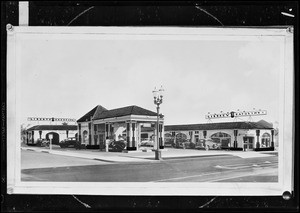 Liberty Gasoline service stations, Southern California, 1931