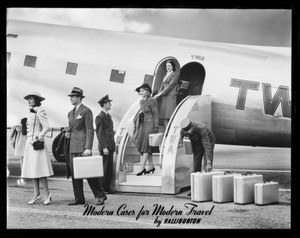 Plane group, Earle P. Halliburton Company, Southern California, 1939