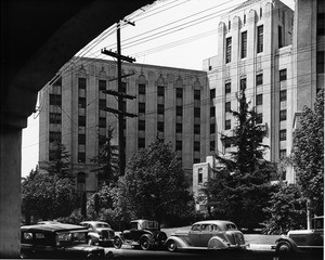 Cedars of Lebanon Hospital on Fountain Avenue in Hollywood / Los Feliz section of Los Angeles