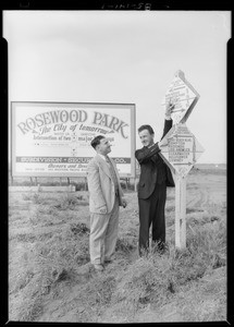 Rosewood publicity, Los Angeles, CA, 1928