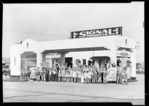 Tarzan group, 2222 West Florence Avenue, Los Angeles, CA, 1933