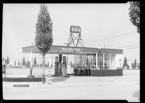 Service stations, Southern California, 1935