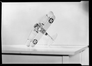 Airplane for advertisement, "Physical fitness for Air Service", Southern California, 1933