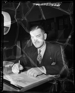 Tom Barber at Western Bowling Center, Los Angeles, CA, 1940