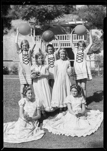 Echo Park children, Rose Bowl festival, Los Angeles, CA, 1932