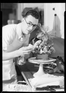 Making May Day baskets etc., Southern California, 1932