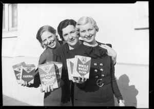 Girls and packages, Southern California, 1933