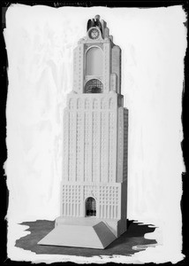 Model of building, Southern California, 1929