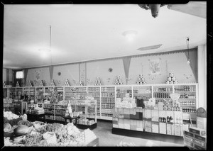 Displays in grocery stores, Southern California, 1932