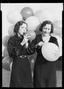 Balloon publicity, Southern California, 1932