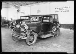 Ford coupe, Margaret H. Lay, assured, Southern California, 1934