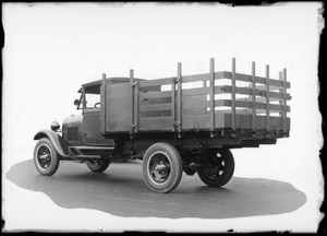 Stake body Ford truck, Southern California, 1929