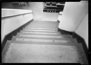 Stairway, famous store, Hirsch Mercantile vs. Lubeck, Southern California, 1932