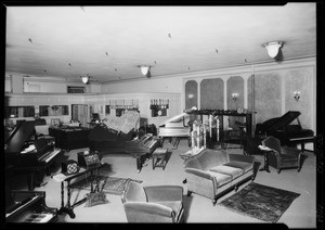 Piano department, Los Angeles, CA, 1926