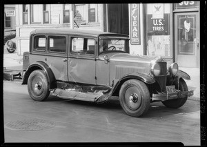 Hupmobile sedan - Mr. G. Waters owner & assured, Southern California, 1934