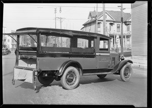 Los Angeles Police Department Printing Bureau car, Southern California, 1930