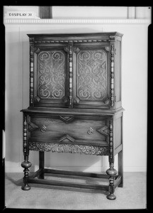 Furniture ensemble & cabinet, Southern California, 1931